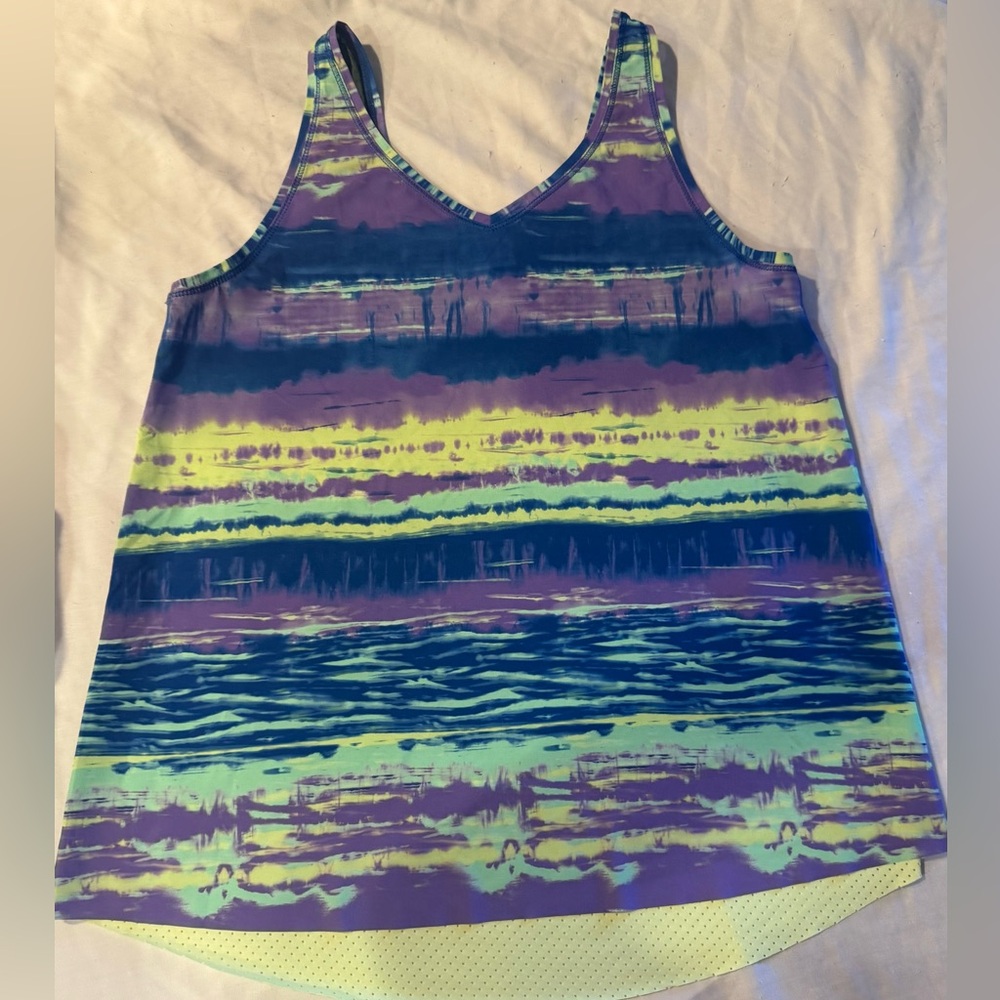 Ivivva by Lululemon 
Sonar Ripple Harbor Run Day, Fun Day Singlet Tank NWOT
